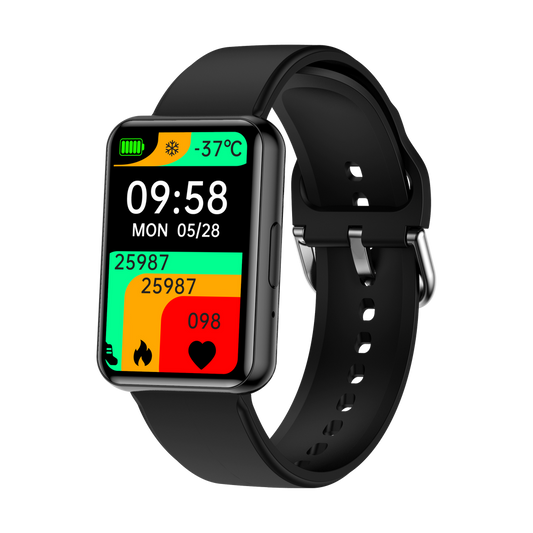 SmartWatch tip Bratara cu Apel Bluetooth, Ritm Cardiac, Nivel Oxigen, Calculator, Numar SOS, Calendar, Monitorizare Somn S878