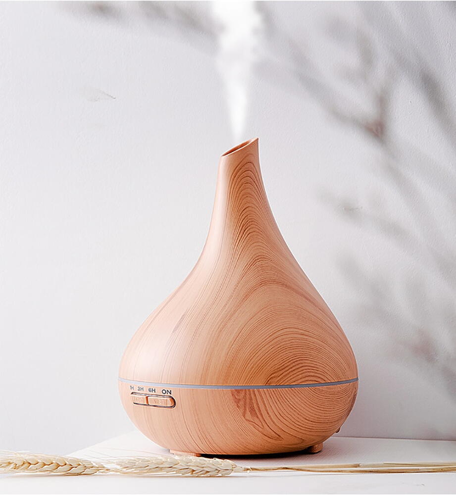 Difuzor de ulei esential, Aromaterapie, Umidificator de aer, Rezervor 500ML, Telecomanda si lumina veghe ajustabila
