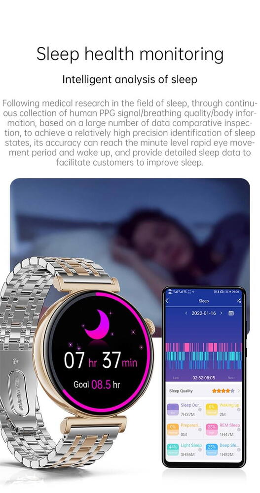 SmartWatch cu Apel Bluetooth, Glucometru, Analiza Impedantei Bioelectrice, EKG, HRV, Ciclu Menstrual, Nivel Radiatii, Temperatura Corporala, Ritm Cardiac, Nivel Oxigen, Tensiune Arteriala S763