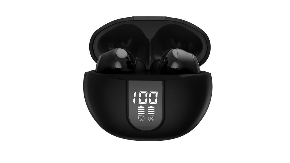 Casti Bluetooth 5.4, Baterie Statie 300mAh, StandBy 180H, Touch pe Casti, Respingere/Raspundere Apel VNC-320, Negru