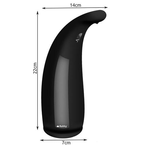 Dozator cu senzor pentru sapun lichid, 300 ml, rezistent la apa IPX7, negru, 22 x 14 x 7 cm
