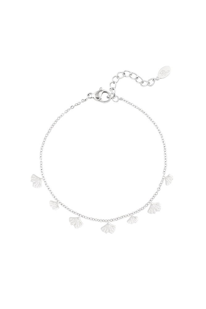 Bratara Inox Cu Model Scoici, Argintiu