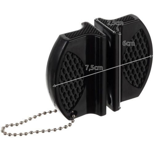 Ascutitor de cutite in doua faze, din otel si ceramica, ascutire rapida si eficienta