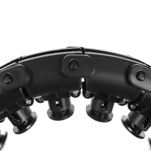 Cerc fitness, Hula Hoop, cu greutate suplimentara detasabila, 24 noduri detasabile, pentru slabire, pentru talie, masaj 360°, file de masaj