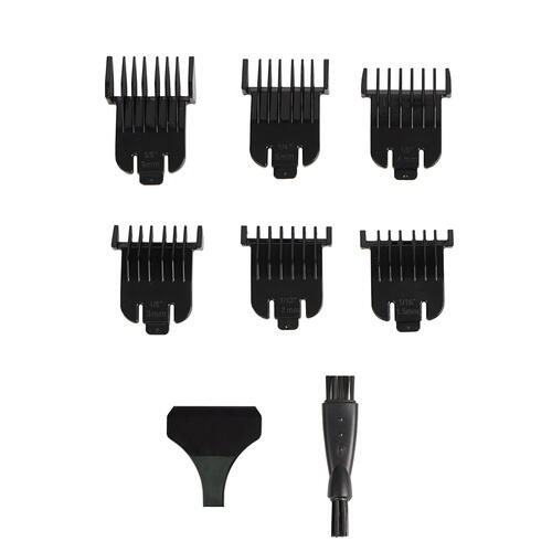 Masina Profesionala de Tuns Barba Si Contur, Fara Fir, Marimi Reglabile, Lama Inox, Negru