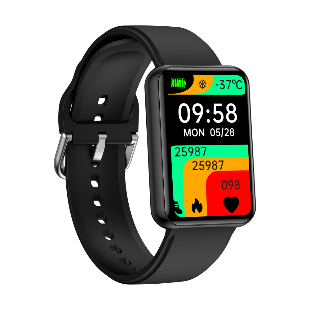 SmartWatch tip Bratara cu Apel Bluetooth, Ritm Cardiac, Nivel Oxigen, Calculator, Numar SOS, Calendar, Monitorizare Somn S878