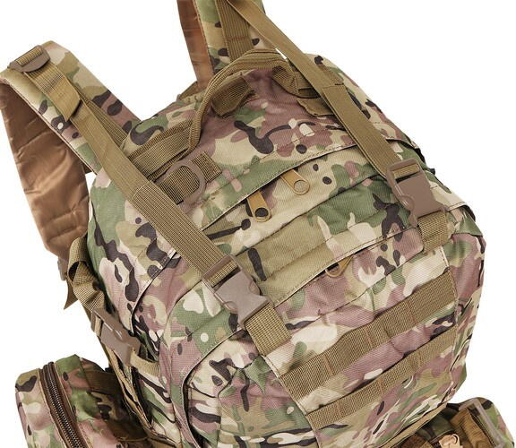 Rucsac Militar 45L cu 3 Genti Detasabila, Sistem MOLLE, Impermeabil