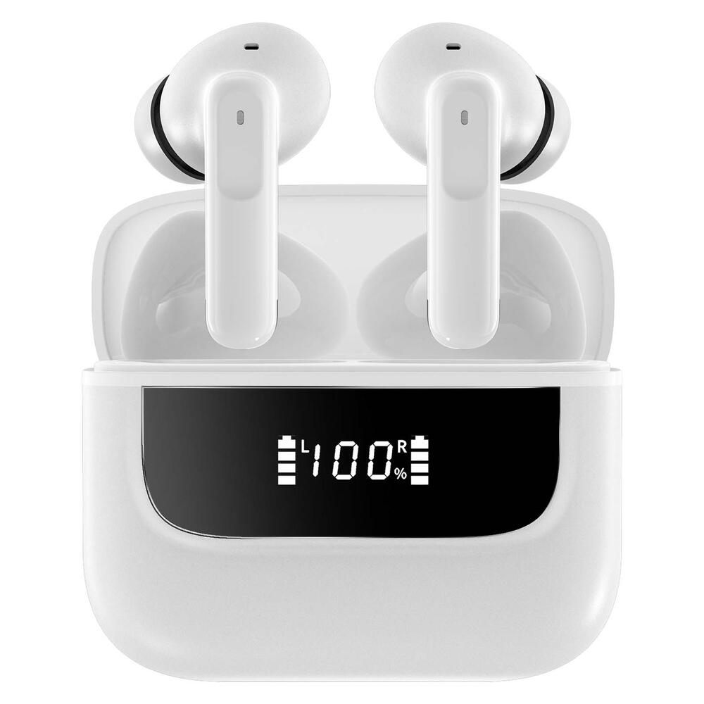 Casti Bluetooth 5.4, Baterie Statie 400mAh, StandBy 150H, Touch pe Casti, Respingere/Raspundere Apel VNC-310, Alb