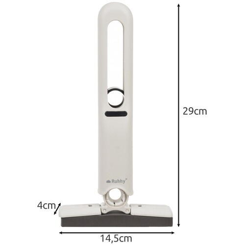 Mini Mop Portabil Pentru Diferite Suprafete Si Geamuri, Sistem Autostoarcere, Alb