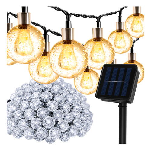 Ghirlandă solară de 12 m, 100 Bile, IP65