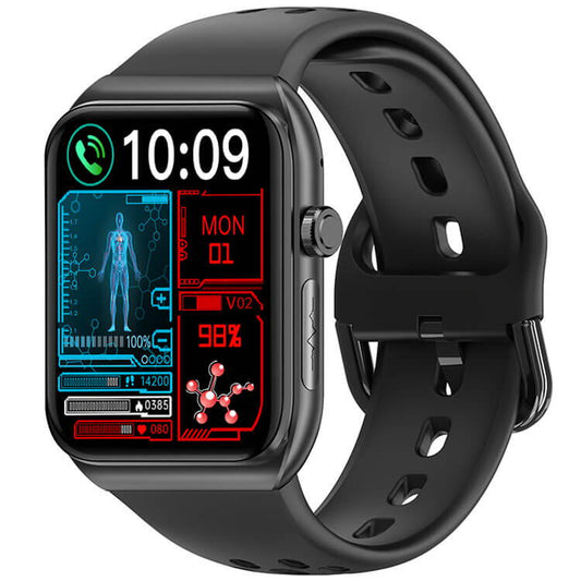 SmartWatch cu Apel Bluetooth, Senzor Glucometru, Analiza Impedantei Bioelectrice, EKG, HRV, Nivel Radiatii, Temperatura Corporala, Ritm Cardiac, Nivel Oxigen, Tensiune Arteriala S777