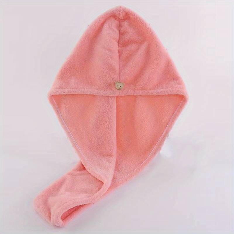 Prosop pentru uscarea parului, tip Turban, din microfibra, Corai