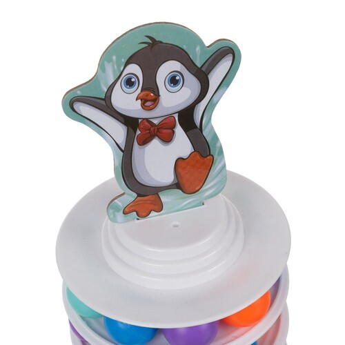 Joc de indemanare, Skiing penguin, Plastic, Multicolor