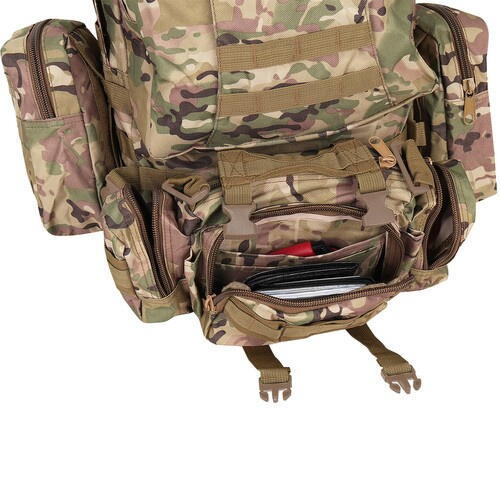 Rucsac Militar 45L cu 3 Genti Detasabila, Sistem MOLLE, Impermeabil