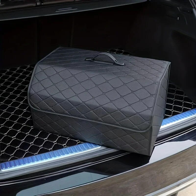 Organizator de portbagaj auto, Cutie depozitare Pliabila cu Maner 40x30x30cm