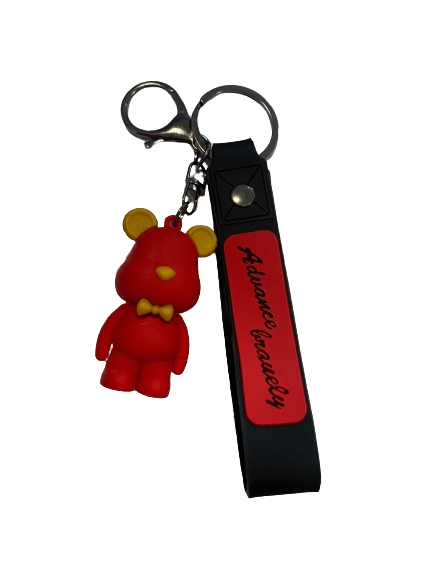 Breloc cu ursulet, Rosu
