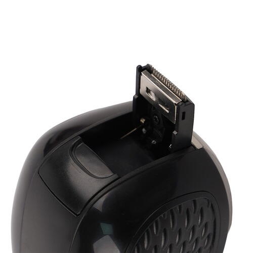 Aparat fara fir de ras, barbierit si tuns, 6 lame, 3 capete interschimbabile, 5 accesorii, IPX6, 600 mAh, USB, 9 x 7.5 x 8 cm, Negru
