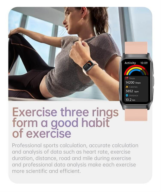 SmartWatch cu Senzor Glucometru, Ritm Cardiac, Nivel Oxigen, Tensiune Arteriala, Apel Bluetooth, Calculator, Moduri Sport, Calorii, Vreme, Ciclu Menstrual, Nivel Stres S837