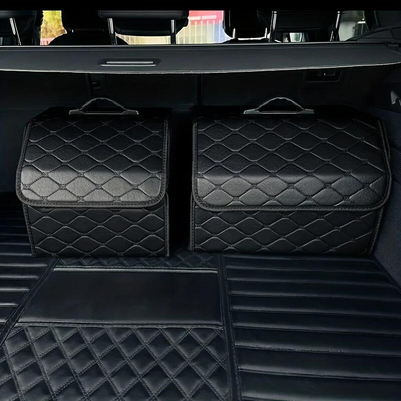 Organizator de portbagaj auto, Cutie depozitare Pliabila cu Maner 40x30x30cm