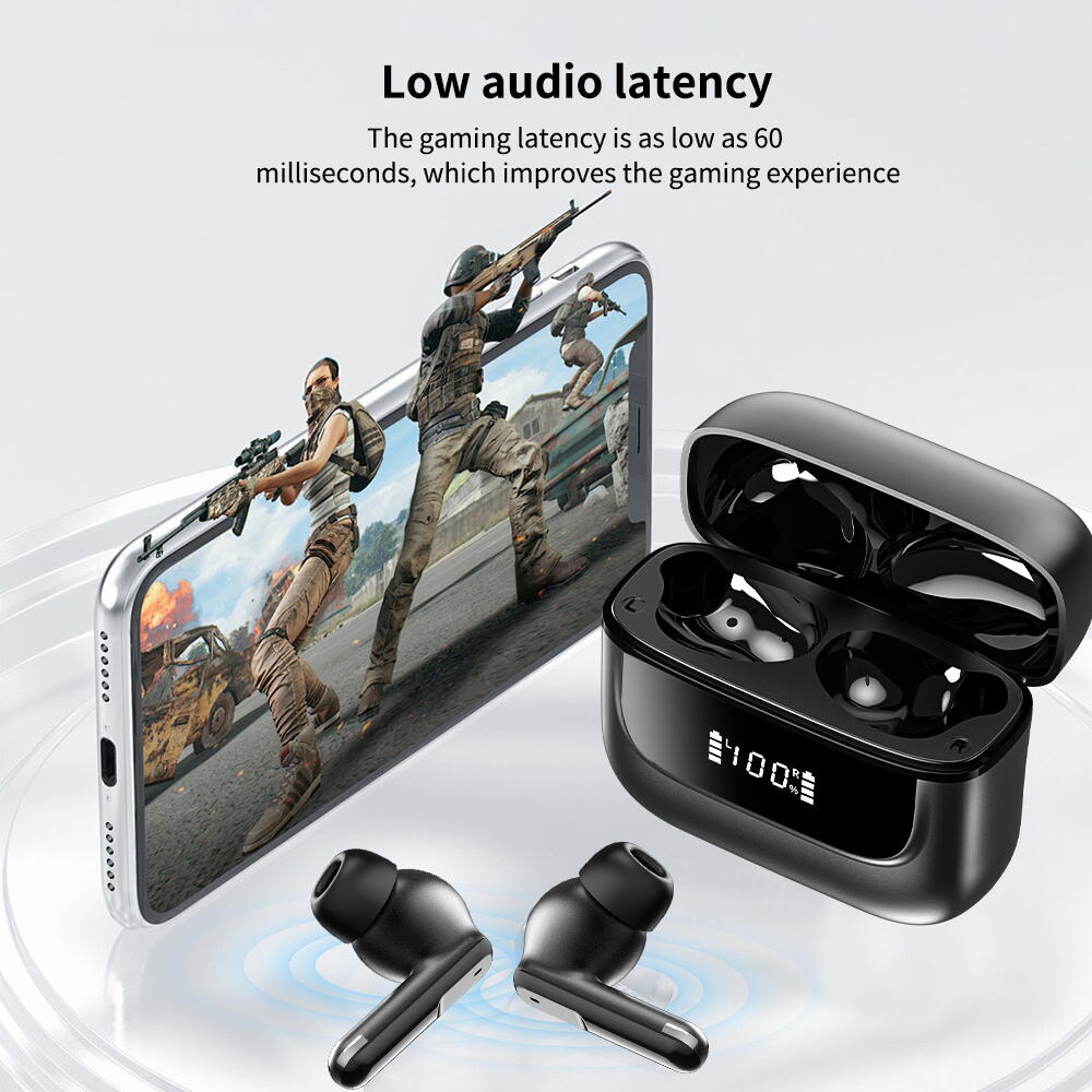 Casti Bluetooth 5.4, Baterie Statie 400mAh, StandBy 150H, Touch pe Casti, Respingere/Raspundere Apel VNC-310, Negru