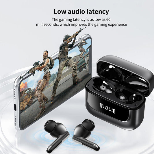 Casti Bluetooth 5.4, Baterie Statie 400mAh, StandBy 150H, Touch pe Casti, Respingere/Raspundere Apel VNC-310, Negru