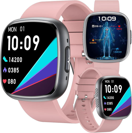 SmartWatch cu Senzor Glucometru, EKG, Temperatura Corporala, Compozitia Sangelui, Acid Uric, Colesterol, Metabolism, Grasimea din Corp, Apel Bluetooth, Numar SOS S810