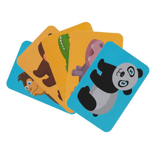 Carte tip Puzzle Magnetic , Set 47 magneti, 6 Cartonase Duble, Tema Animale
