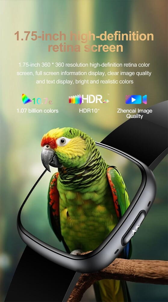 SmartWatch cu Senzor Glucometru, EKG, Temperatura Corporala, Compozitia Sangelui, Acid Uric, Colesterol, Metabolism, Grasimea din Corp, Apel Bluetooth, Numar SOS S809