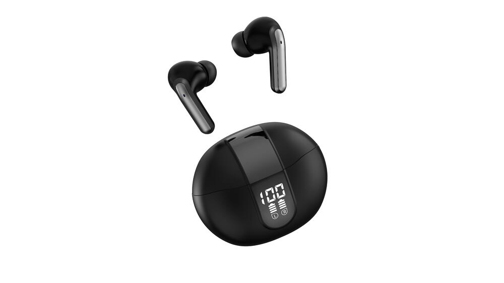 Casti Bluetooth 5.4, Baterie Statie 300mAh, StandBy 180H, Touch pe Casti, Respingere/Raspundere Apel VNC-320, Negru