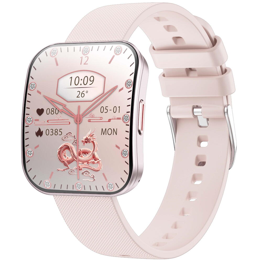 SmartWatch cu Senzor Glucometru, Tensiune Arteriala, Ritm Cardiac, Nivel Oxigen, Apel Bluetooth, HRV, Calendar, Meniu RO S857