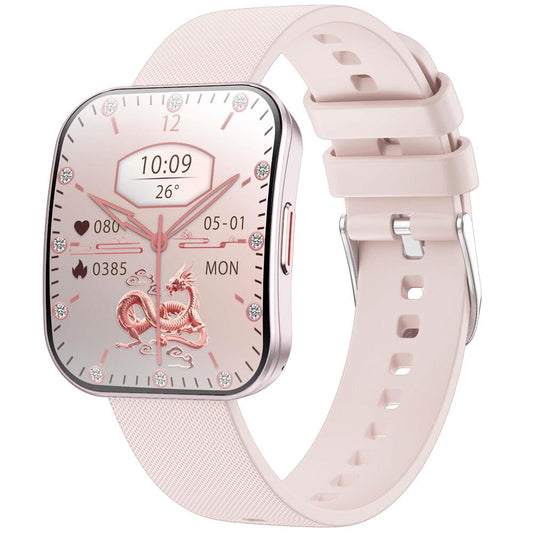 SmartWatch cu Senzor Glucometru, Tensiune Arteriala, Ritm Cardiac, Nivel Oxigen, Apel Bluetooth, HRV, Calendar, Meniu RO S857