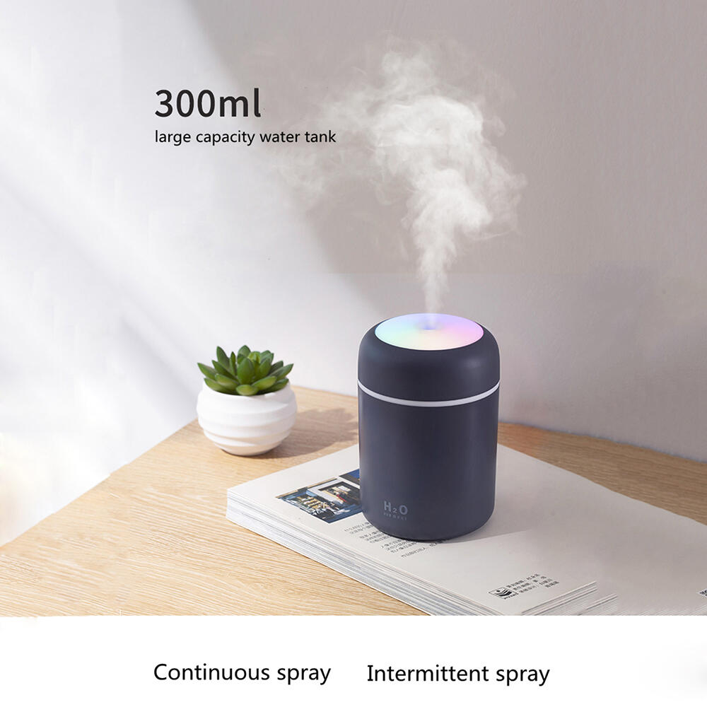 Difuzor Aromaterapie, Aparat Odorizant Pentru Masina, Umidificator, Cu Iluminat LED, Alimentare USB