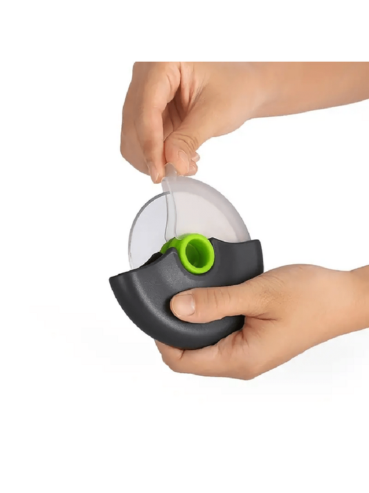 Cutit pentru taiat pizza, tip disc, cu protectie