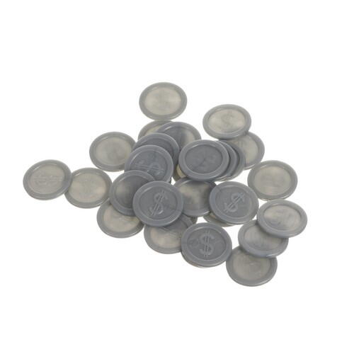 Jucarie interactiva macara cu gheara pentru prinderea dulciurilor, Candy Grabber, Monede incluse, cu baterii, 31 x 17 x 22 cm, Rosu / Argintiu