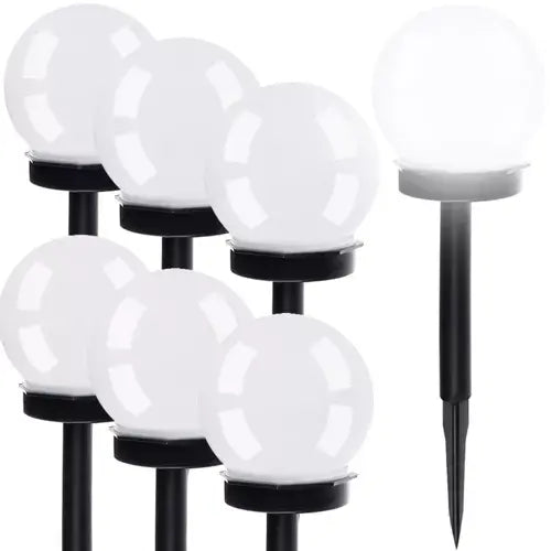 Set 6 Lampi solare de grădină – sferică