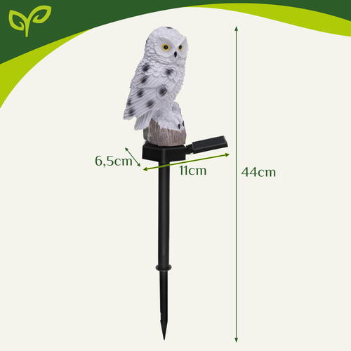 Lampă solară de grădină – bufniță