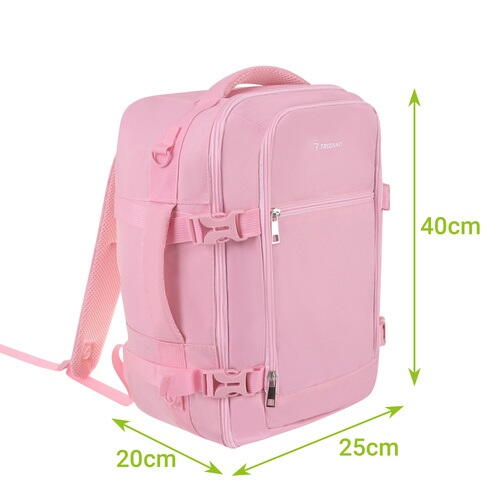 Rucsac de calatorie tip Geanta, 20L, 40x25x20cm, 2 Compartimente, Roz