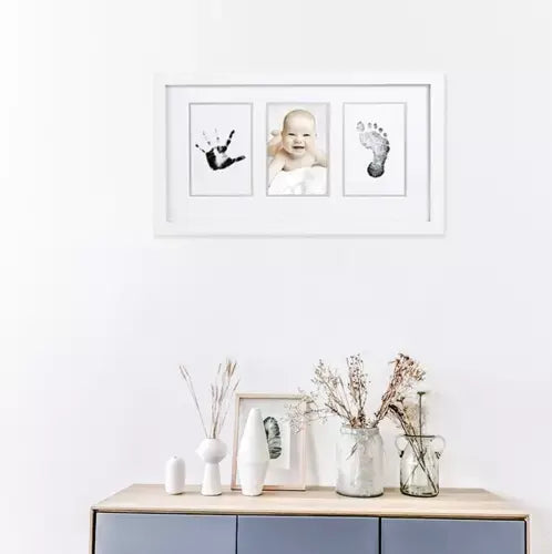 Kit amprenta cu tus non-toxic, pentru maini si picioare bebelusi