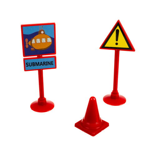 Set 25 piese cu masinuta, traseu puzzle racer, jucarie interactiva cu desene din mare, semne de circulatie si combinatii multiple