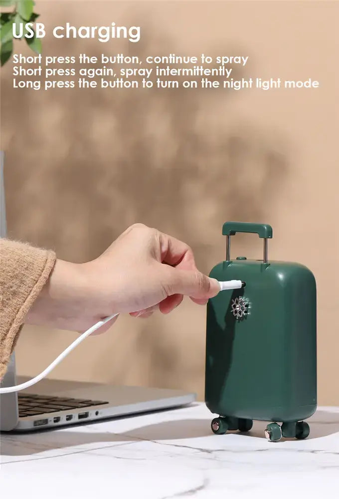 1+1 GRATIS Umidificator de aer cu ultrasunete, 210ML, cu iluminat LED, pentru casa si birou