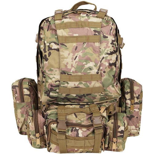 Rucsac Militar 45L cu 3 Genti Detasabila, Sistem MOLLE, Impermeabil