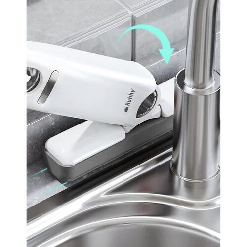 Mini Mop Portabil Pentru Diferite Suprafete Si Geamuri, Sistem Autostoarcere, Alb