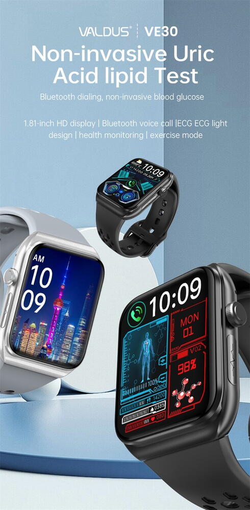 SmartWatch cu Apel Bluetooth, Senzor Glucometru, Analiza Impedantei Bioelectrice, EKG, HRV, Nivel Radiatii, Temperatura Corporala, Ritm Cardiac, Nivel Oxigen, Tensiune Arteriala S777