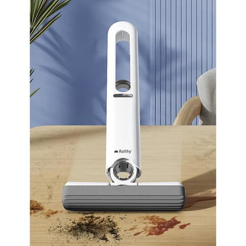 Mini Mop Portabil Pentru Diferite Suprafete Si Geamuri, Sistem Autostoarcere, Alb