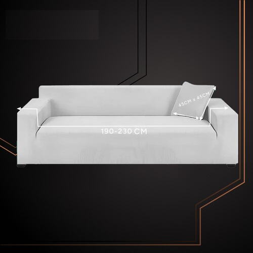 Husă elastică din catifea pentru canapea 190-230 cm + față de pernă