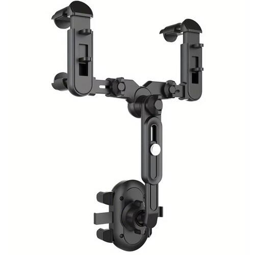 Suport pentru telefon, montare pe oglinda retrovizoare, rotativ la 360 grade, reglare inaltime si latime