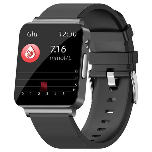 SmartWatch Cu Senzor Glucometru, Acid Uric, EKG, Grasimea din Corp, Temperatura Corporala, Ritm Cardiac, Tensiune Arteriala, Nivel Oxigen, Apel Bluetooth, Calculator, Calendar, Vreme S841