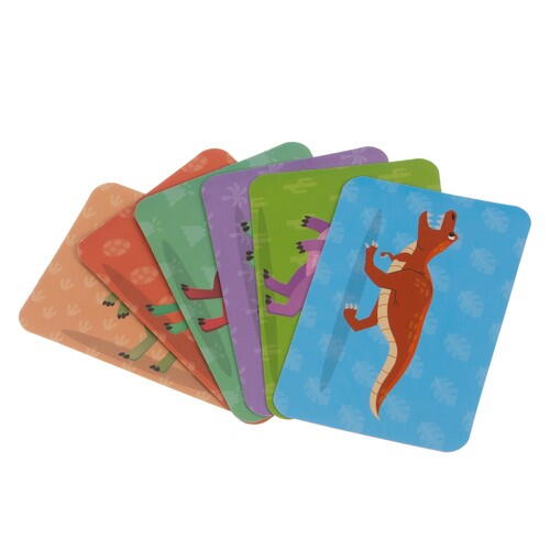 Carte tip Puzzle Magnetic , Set 36 magneti, 6 Cartonase Duble, Tema Dinozauri