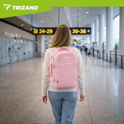 Rucsac de calatorie tip Geanta, 20L, 40x25x20cm, 2 Compartimente, Roz