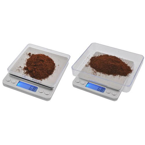 Cantar electronic de bucatarie, Digital Scale, Professional, Inalta precizie, 2000gr, Diviziune 0.1gr, Argintiu